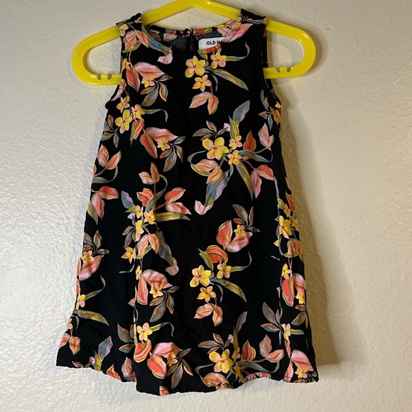 Old Navy Girls A-Line Multi-Colored Floral Pattern Dress 3T - Picture 1 of 3